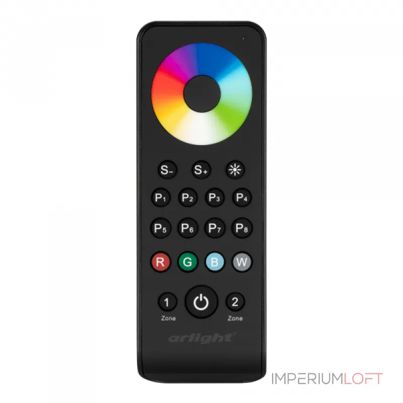 Arlight Пульт SMART-R43-RGBW Black 2 зоны 2.4G IP20 031938 от ImperiumLoft