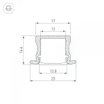 Arlight Профиль LINE-2315-F-2000 WHITE Алюминий 044265 от ImperiumLoft