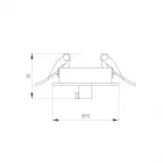 Чаша потолочная встраиваемая SPX-CANOPY-R90-C6.5 BK Arlight Металл 046017 от ImperiumLoft