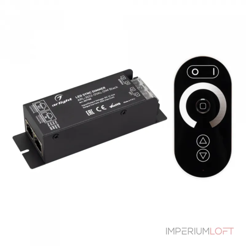 Arlight Диммер ARL-3022-OVAL-DIM Black 12-24В 1x25A ПДУ RF IP20 027150 от ImperiumLoft Arlight Диммер ARL-3022-OVAL-DIM Black 12-24В 1x25A ПДУ RF IP20 027150 от ImperiumLoft
