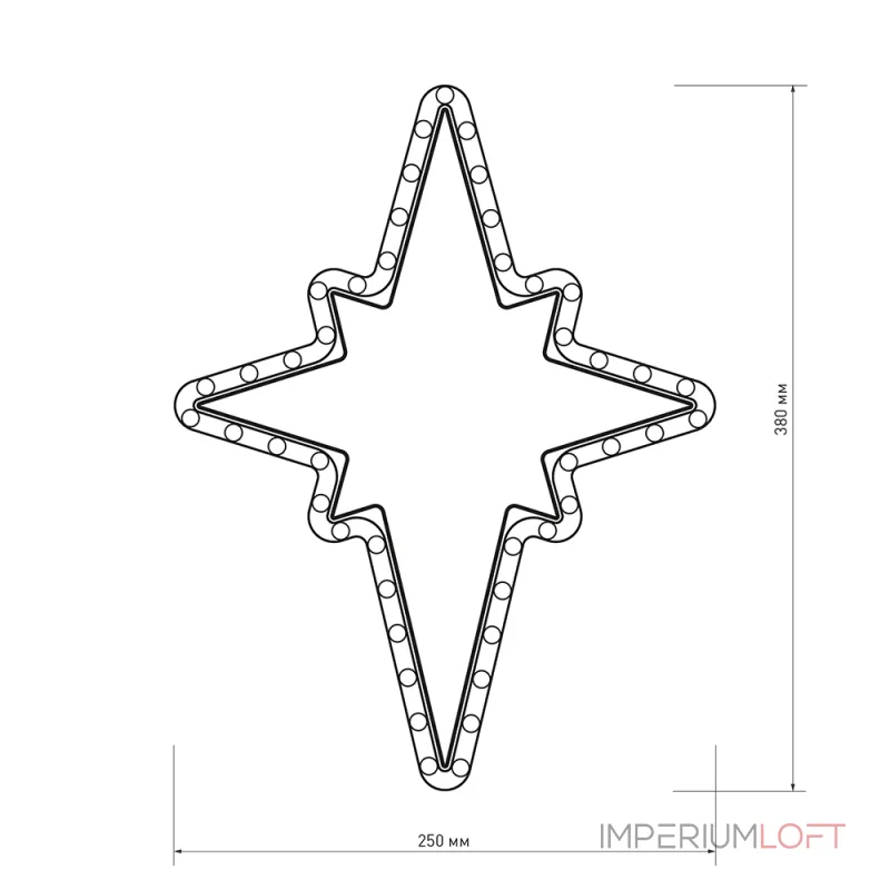 Arlight Фигура ARD-STAR-M3-380x250-36LED Warm 230В 2.5Вт Ardecoled IP65 025314 от ImperiumLoft Arlight Фигура ARD-STAR-M3-380x250-36LED Warm 230В 2.5Вт Ardecoled IP65 025314 от ImperiumLoft