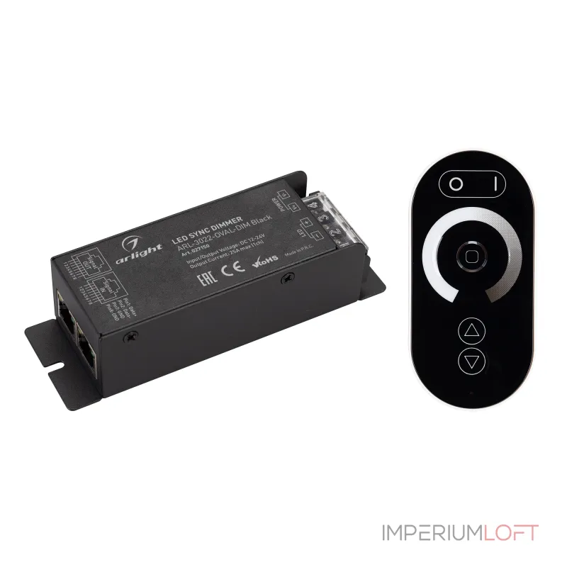 Arlight Диммер ARL-3022-OVAL-DIM Black 12-24В 1x25A ПДУ RF IP20 027150 от ImperiumLoft Arlight Диммер ARL-3022-OVAL-DIM Black 12-24В 1x25A ПДУ RF IP20 027150 от ImperiumLoft