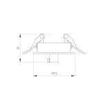 Чаша потолочная встраиваемая SPX-CANOPY-R90-C6.5 BK Arlight Металл 046017 от ImperiumLoft