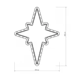 Arlight Фигура ARD-STAR-M3-380x250-36LED Warm 230В 2.5Вт Ardecoled IP65 025314 от ImperiumLoft