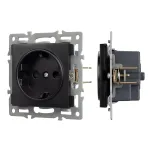 Arlight Механизм электрической розетки SCT-MEU1-PL-BK 250В 16A 043731 от ImperiumLoft