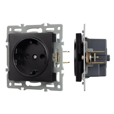 Arlight Механизм электрической розетки SCT-MEU1-PL-BK 250В 16A 043731