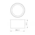 Кольцо антибликовое LGD-ANTIGLARE-RING-R85 WH Arlight Металл 046758 от ImperiumLoft