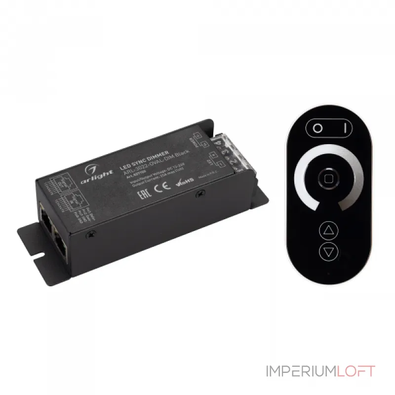 Arlight Диммер ARL-3022-OVAL-DIM Black 12-24В 1x25A ПДУ RF IP20 027150 от ImperiumLoft Arlight Диммер ARL-3022-OVAL-DIM Black 12-24В 1x25A ПДУ RF IP20 027150 от ImperiumLoft