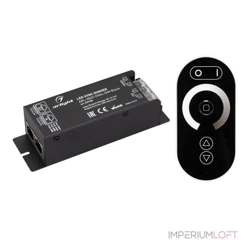 Arlight Диммер ARL-3022-OVAL-DIM Black 12-24В 1x25A ПДУ RF IP20 027150 от ImperiumLoft Arlight Диммер ARL-3022-OVAL-DIM Black 12-24В 1x25A ПДУ RF IP20 027150 от ImperiumLoft