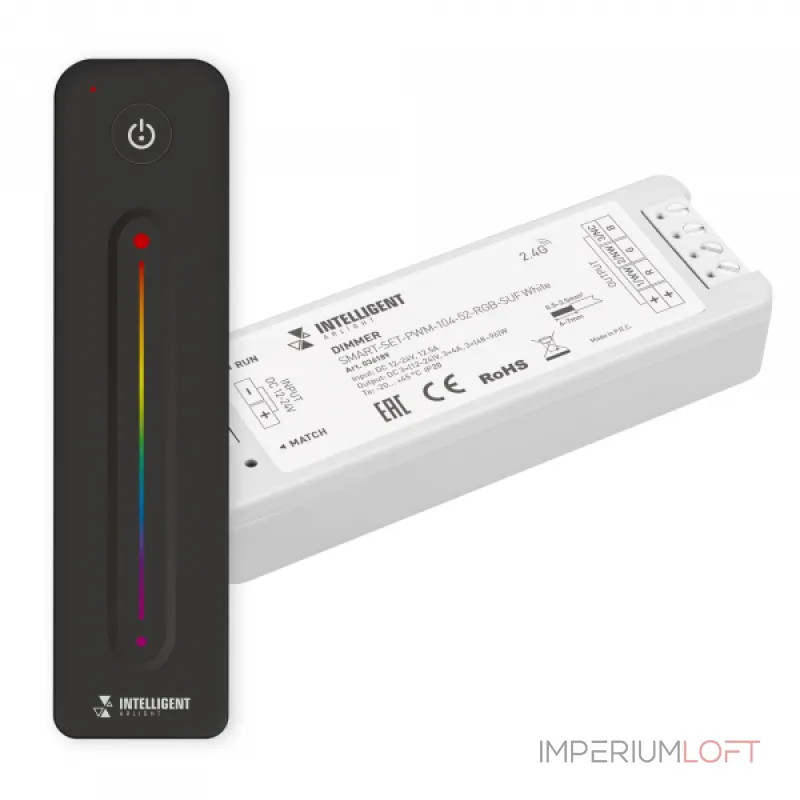 Arlight INTELLIGENT ARLIGHT Диммер SMART-SET-PWM-104-52-RGB-SUF White 12-24В 3x4A ПДУ LINE 2.4G IARL IP20 036189 от ImperiumLoft Arlight INTELLIGENT ARLIGHT Диммер SMART-SET-PWM-104-52-RGB-SUF White 12-24В 3x4A ПДУ LINE 2.4G IARL IP20 036189 от ImperiumLoft