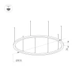 Arlight Светильник SP-LINE-HANG-ARC-O3535-D800-65Вт Warm3000 BLACK 230В Металл 034004(1) от ImperiumLoft