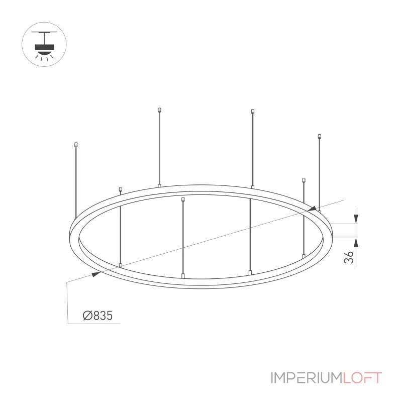 Arlight Светильник SP-LINE-HANG-ARC-O3535-D800-65Вт Warm3000 BLACK 230В Металл 034004(1) от ImperiumLoft Arlight Светильник SP-LINE-HANG-ARC-O3535-D800-65Вт Warm3000 BLACK 230В Металл 034004(1) от ImperiumLoft