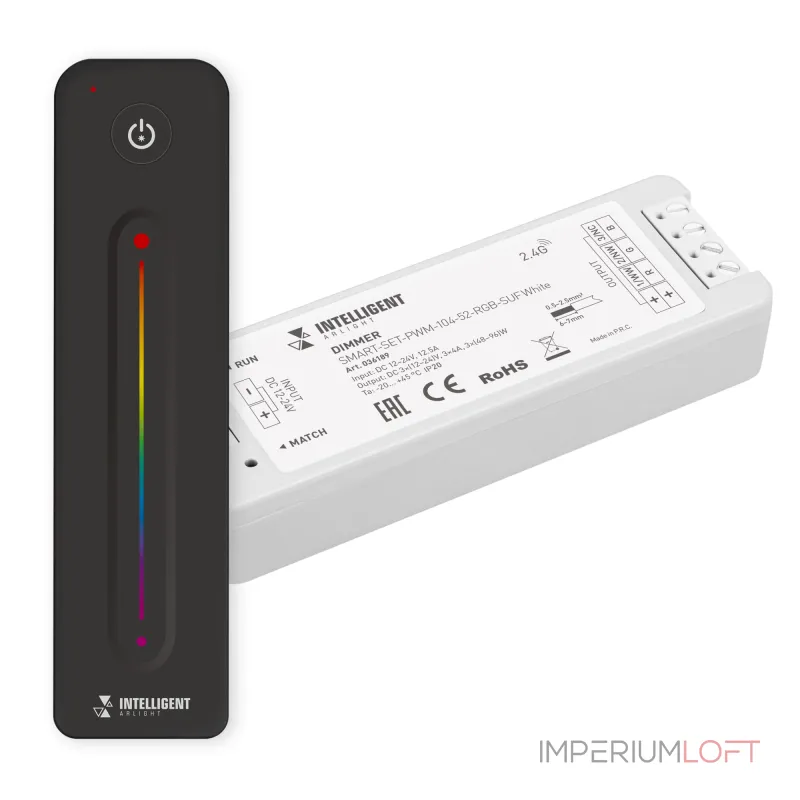 Arlight INTELLIGENT ARLIGHT Диммер SMART-SET-PWM-104-52-RGB-SUF White 12-24В 3x4A ПДУ LINE 2.4G IARL IP20 036189 от ImperiumLoft Arlight INTELLIGENT ARLIGHT Диммер SMART-SET-PWM-104-52-RGB-SUF White 12-24В 3x4A ПДУ LINE 2.4G IARL IP20 036189 от ImperiumLoft