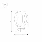 Arlight Светильник LGD-PEARL-BOLL-H574-12Вт Warm3000 GR 164 deg 230В IP65 030005 от ImperiumLoft