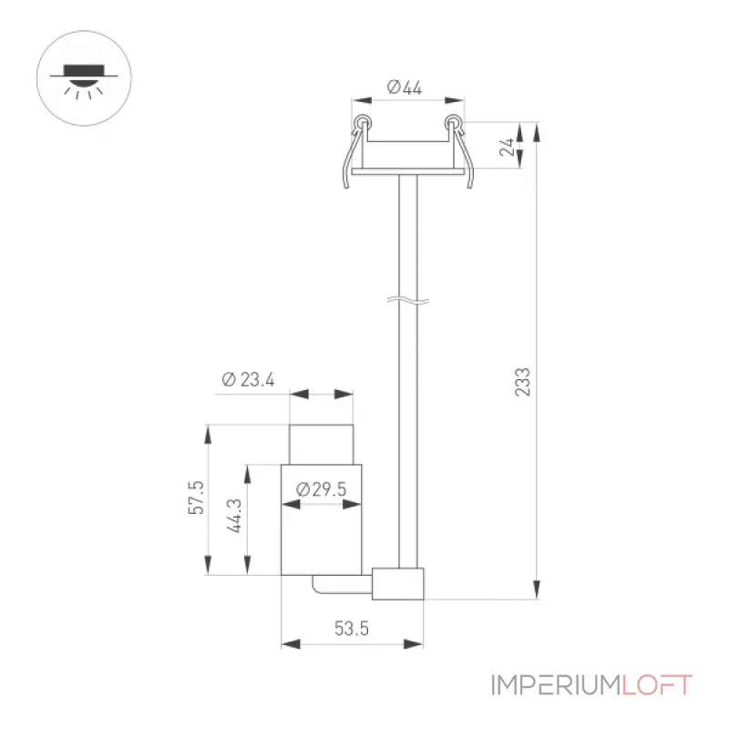 Arlight Светильник ART-NEMO-BUILT-ZOOM-L205-R29.5-2Вт Day4000 BK 15-45 deg 24В IP20 049778 от ImperiumLoft Arlight Светильник ART-NEMO-BUILT-ZOOM-L205-R29.5-2Вт Day4000 BK 15-45 deg 24В IP20 049778 от ImperiumLoft
