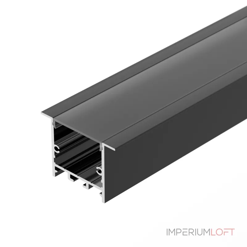 Arlight Профиль SL-LINIA49S-F-2000 ANOD BLACK Алюминий 039389 от ImperiumLoft