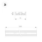 Трек MAG-VIBE-TRACK-257-2000 WH-BK Arlight IP20 053254 от ImperiumLoft