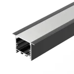 Arlight Профиль SL-LINIA49S-F-2000 ANOD BLACK Алюминий 039389 от ImperiumLoft
