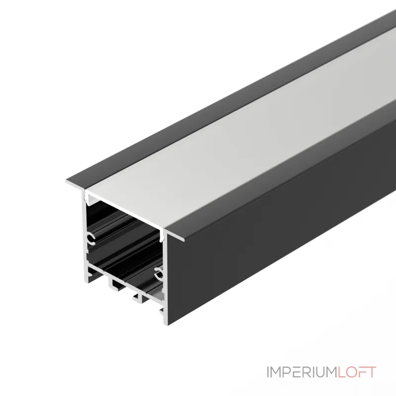 Arlight Профиль SL-LINIA49S-F-2000 ANOD BLACK Алюминий 039389 от ImperiumLoft