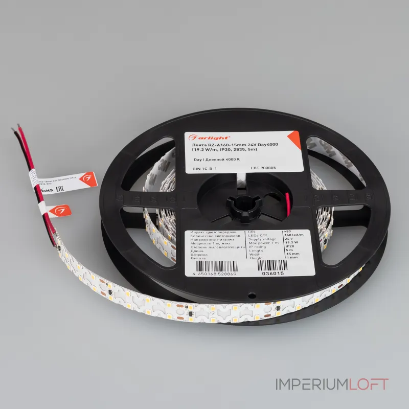 Arlight Лента RZ-A160-15mm 24В Day4000 19.2 В/м IP20 2835 5м 036015 от ImperiumLoft Arlight Лента RZ-A160-15mm 24В Day4000 19.2 В/м IP20 2835 5м 036015 от ImperiumLoft