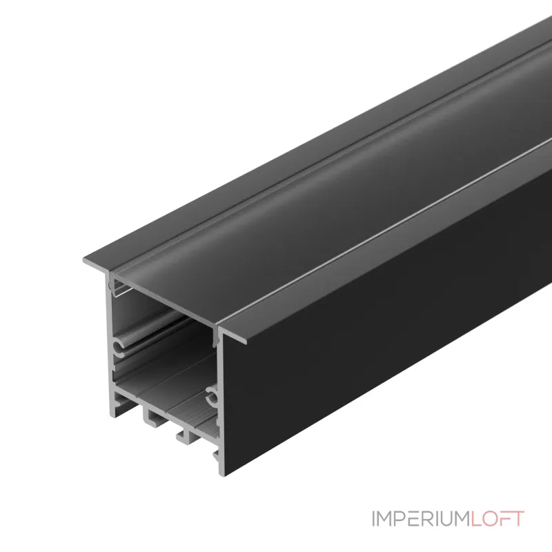 Arlight Профиль SL-LINIA49S-F-2000 ANOD BLACK Алюминий 039389 от ImperiumLoft