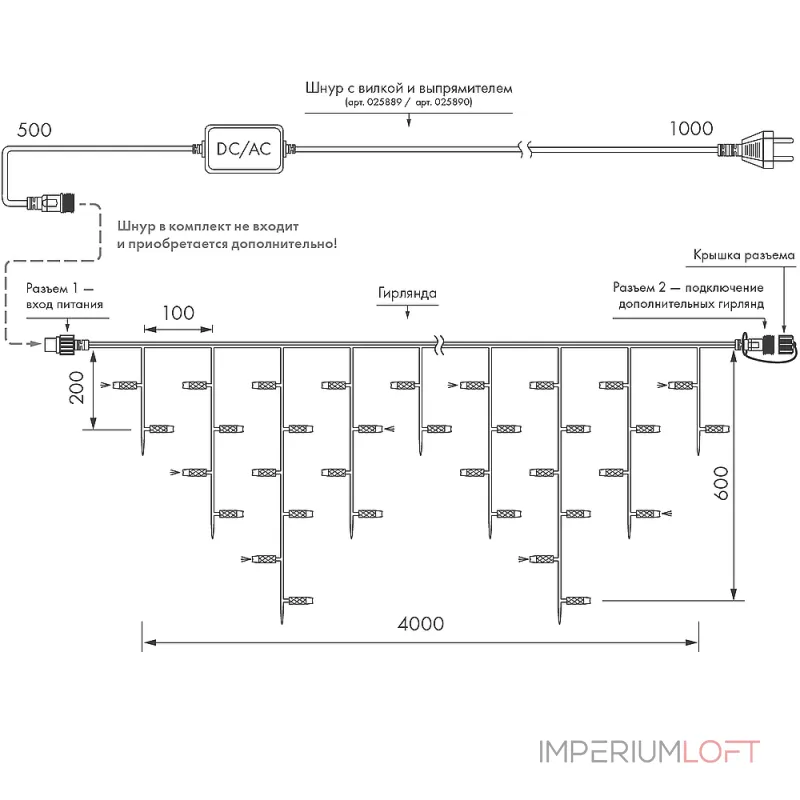Arlight Светодиодная гирлянда ARD-EDGE-PRO-4000x600-WHITE-128LED-FLASH WHITE 230В 8Вт Ardecoled IP65 026028 от ImperiumLoft Arlight Светодиодная гирлянда ARD-EDGE-PRO-4000x600-WHITE-128LED-FLASH WHITE 230В 8Вт Ardecoled IP65 026028 от ImperiumLoft