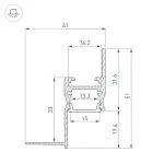 Профиль ARH-СEIL-S14-SHADOW-3000 WHITE Arlight Алюминий 045554 от ImperiumLoft