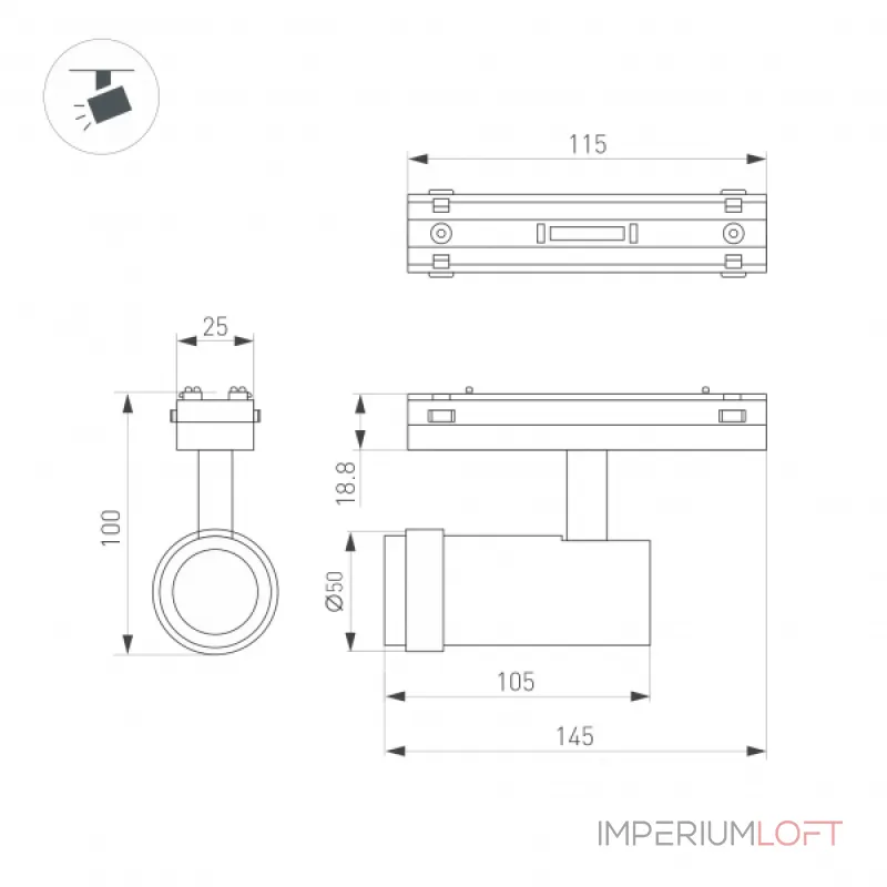 Светильник MAG-VIBE-SPOT-ZOOM-R47-10Вт Warm3000 BK 20-55 deg 48В Arlight IP20 044483 от ImperiumLoft Светильник MAG-VIBE-SPOT-ZOOM-R47-10Вт Warm3000 BK 20-55 deg 48В Arlight IP20 044483 от ImperiumLoft