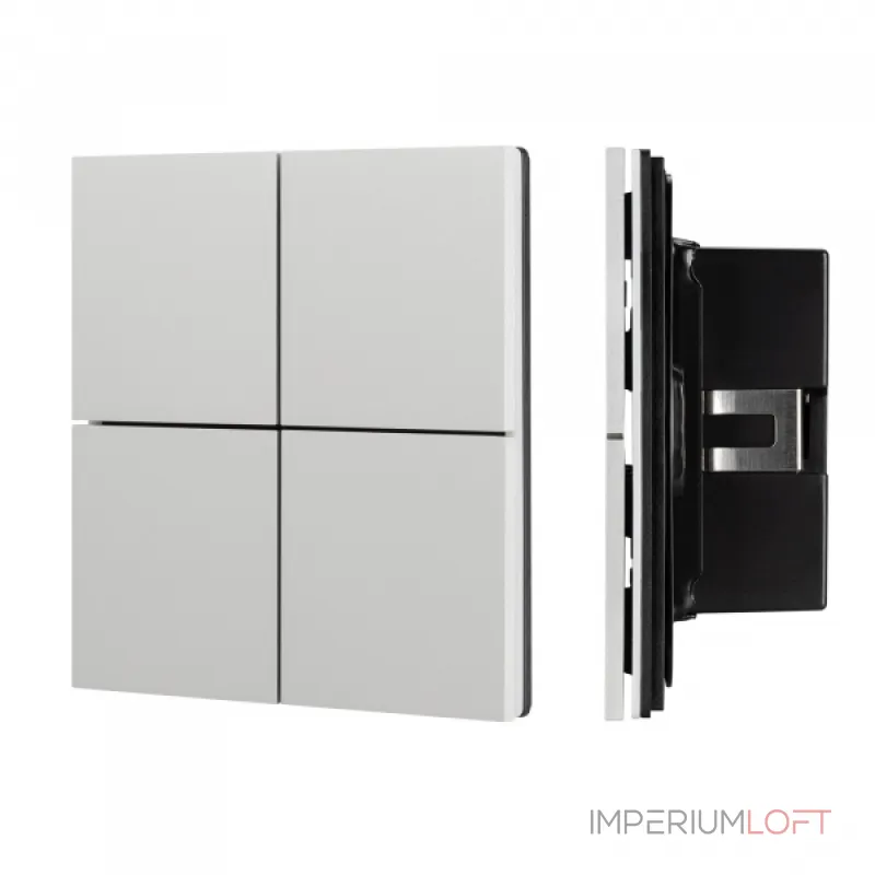 Arlight INTELLIGENT ARLIGHT Кнопочная панель KNX-304-23-IN Silver BUS Frameless IARL IP20 039662 от ImperiumLoft Arlight INTELLIGENT ARLIGHT Кнопочная панель KNX-304-23-IN Silver BUS Frameless IARL IP20 039662 от ImperiumLoft