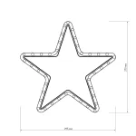 Arlight Фигура ARD-STAR-M1-295x275-36LED Warm 230В 2.5Вт Ardecoled IP65 025312 от ImperiumLoft