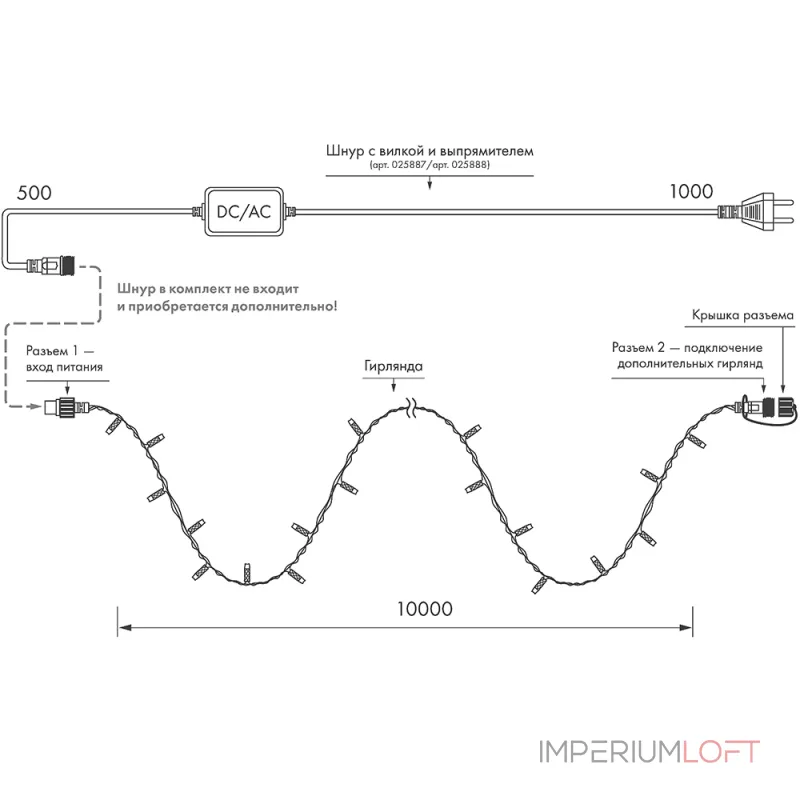 Arlight Светодиодная гирлянда ARD-STRING-PRO-10000-WHITE-100LED-STD WARM 230В 7Вт Ardecoled IP65 025839 от ImperiumLoft Arlight Светодиодная гирлянда ARD-STRING-PRO-10000-WHITE-100LED-STD WARM 230В 7Вт Ardecoled IP65 025839 от ImperiumLoft