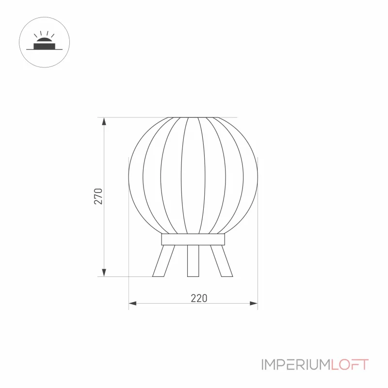 Arlight Светильник LGD-PEARL-TAB-7Вт Warm3000 GR 164 deg 230В IP65 029974 от ImperiumLoft