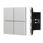 Arlight INTELLIGENT ARLIGHT Кнопочная панель KNX-304-23-IN Silver BUS Frameless IARL IP20 039662 от ImperiumLoft