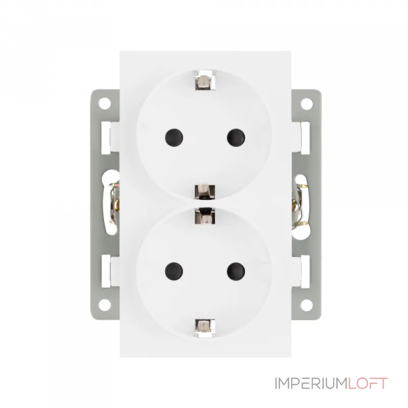 Механизм электрической розетки SCT-MEUD-PL-WH 250В 16A Arlight 043764 от ImperiumLoft