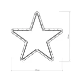 Arlight Фигура ARD-STAR-M1-295x275-36LED Warm 230В 2.5Вт Ardecoled IP65 025312 от ImperiumLoft