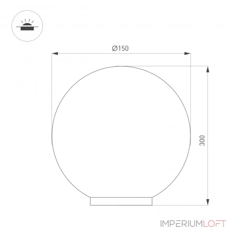 Светильник KT-GLOBE-R300-10Вт Warm3000 DG 275 deg 24В Arlight IP65 046170 от ImperiumLoft Светильник KT-GLOBE-R300-10Вт Warm3000 DG 275 deg 24В Arlight IP65 046170 от ImperiumLoft