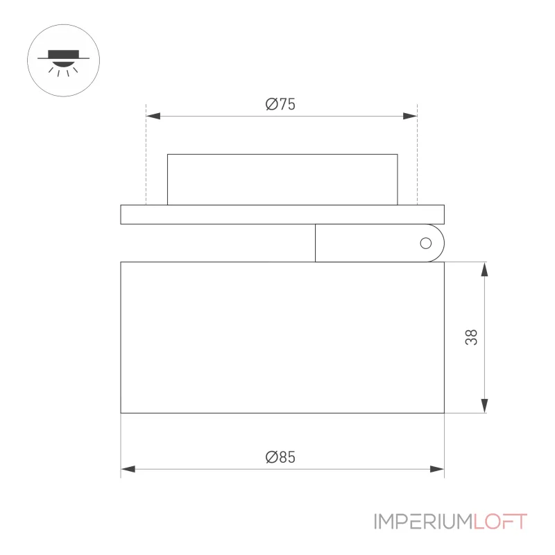 Arlight Светильник LGD-POT-BUILT-R85-12Вт Day4000 WH 100 deg 230В IP44 045781 от ImperiumLoft Arlight Светильник LGD-POT-BUILT-R85-12Вт Day4000 WH 100 deg 230В IP44 045781 от ImperiumLoft