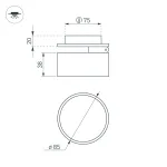 Arlight Светильник LGD-POT-BUILT-R85-12Вт Day4000 WH 100 deg 230В IP44 045781 от ImperiumLoft