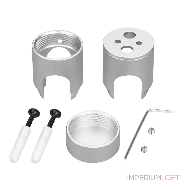 Крепление MOONLIGHT-CYL-D18-DUO-SILVER Arlight Металл 047389 от ImperiumLoft