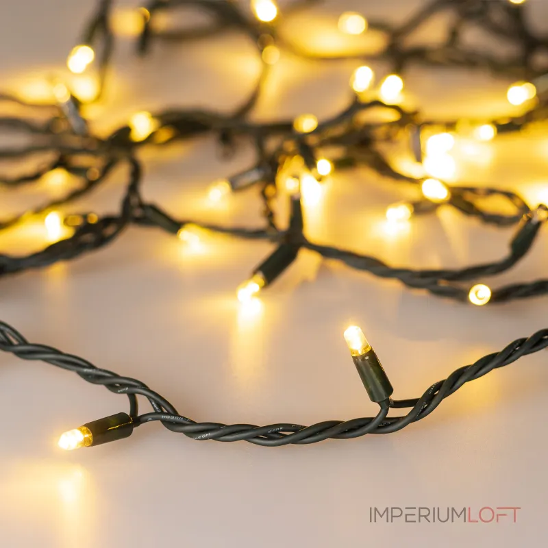 Arlight Светодиодная гирлянда ARD-STRING-PRO-1000-GREEN-100LED-PULSE Warm 230В 7Вт Ardecoled IP65 031661 от ImperiumLoft
