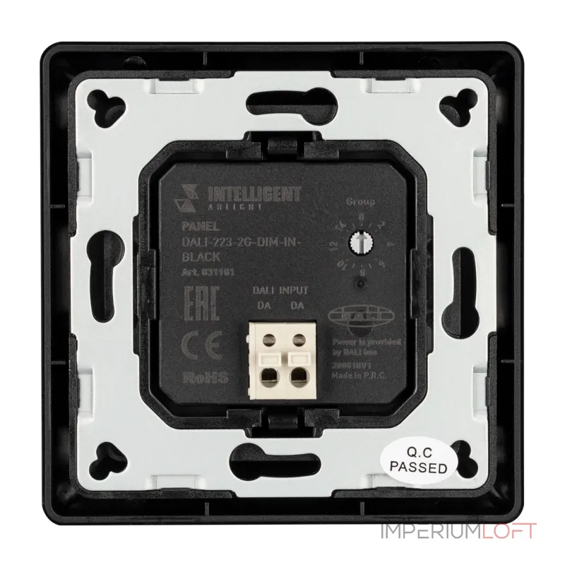 Arlight INTELLIGENT Панель DALI-223-2G-DIM-IN-BLACK BUS INTELLIGENT 031101 от ImperiumLoft