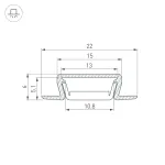 Arlight Профиль MIC-FS-2000 WHITE Алюминий 040729 от ImperiumLoft