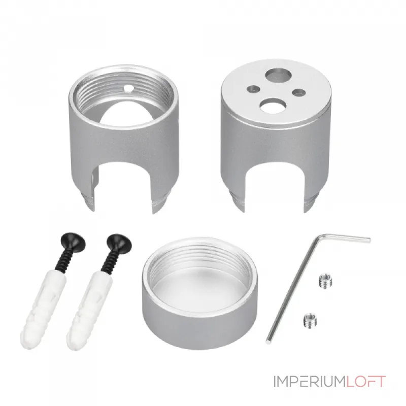 Крепление MOONLIGHT-CYL-D18-DUO-SILVER Arlight Металл 047389 от ImperiumLoft