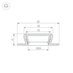 Arlight Профиль MIC-FS-2000 WHITE Алюминий 040729 от ImperiumLoft