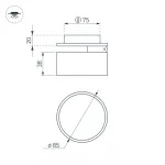 Arlight Светильник LGD-POT-BUILT-R85-12Вт Day4000 WH 100 deg 230В IP44 045781 от ImperiumLoft