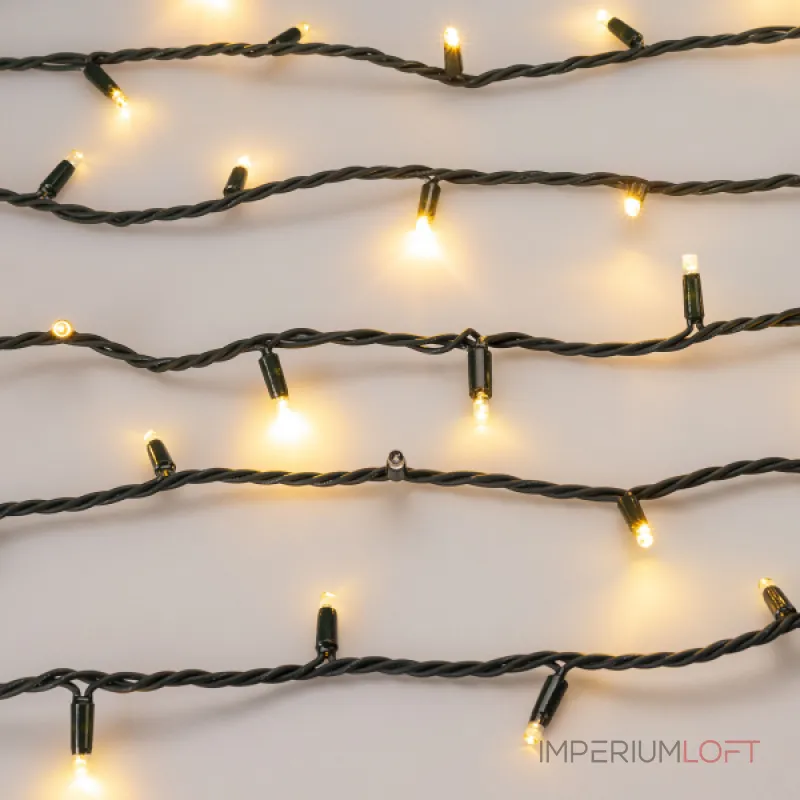 Arlight Светодиодная гирлянда ARD-STRING-PRO-1000-GREEN-100LED-PULSE Warm 230В 7Вт Ardecoled IP65 031661 от ImperiumLoft