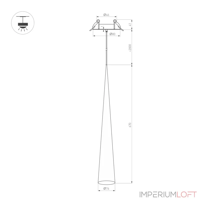 Arlight Светильник SP-STIRIA-L600-R76-5Вт Warm3000 BG 36 deg 230В IP20 054457 от ImperiumLoft Arlight Светильник SP-STIRIA-L600-R76-5Вт Warm3000 BG 36 deg 230В IP20 054457 от ImperiumLoft