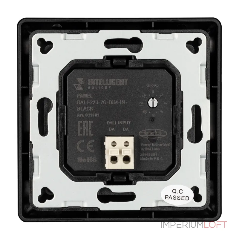 Arlight INTELLIGENT Панель DALI-223-2G-DIM-IN-BLACK BUS INTELLIGENT 031101 от ImperiumLoft