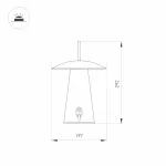 Arlight Светильник SP-PATIO-TAB-2Вт Warm3000 GR 127 deg IP54 031628 от ImperiumLoft