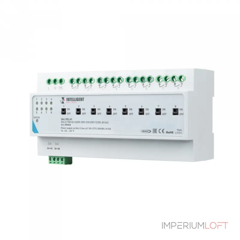 Arlight INTELLIGENT ARLIGHT Релейный модуль DALI2-708-82-ADDR-DRO-DIN Grey 230В 8x16A IARL IP20 050548 от ImperiumLoft Arlight INTELLIGENT ARLIGHT Релейный модуль DALI2-708-82-ADDR-DRO-DIN Grey 230В 8x16A IARL IP20 050548 от ImperiumLoft